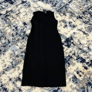 Everlane black full length sleeveless dress NWOT